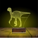 Dinozor Lesothosaurus 3D Lamba - Masa Gece Lambası