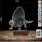 Dinozor Spinosaurus 3D Lamba - Masa Gece Lambası