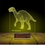Dinozor Tiranazor 3D Lamba - Masa Gece Lambası
