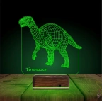 Dinozor Tiranazor 3D Lamba - Masa Gece Lambası