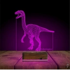 Dinozor Velociraptor 3D Lamba - Masa Gece Lambası