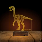Dinozor Velociraptor 3D Lamba - Masa Gece Lambası