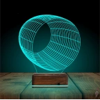Geometrik Dekoratif 3D Lamba - Masa Gece Lambası