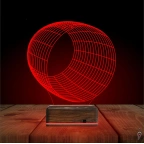 Geometrik Dekoratif 3D Lamba - Masa Gece Lambası