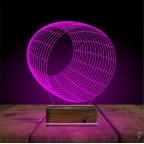 Geometrik Dekoratif 3D Lamba - Masa Gece Lambası