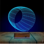 Geometrik Dekoratif 3D Lamba - Masa Gece Lambası