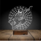 Örümcek Adap Spider Man Ağ 3D Lamba - Masa Gece Lambası