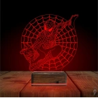 Örümcek Adap Spider Man Ağ 3D Lamba - Masa Gece Lambası
