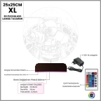 Astronot Gezegen 3D Lamba - Masa Gece Lambası