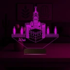 Kabe Mekke 3D Lamba - Masa Gece Lambası