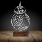 Sw Robot BB8 3D Lamba - Masa Gece Lambası