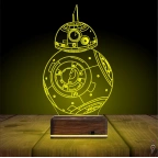 Sw Robot BB8 3D Lamba - Masa Gece Lambası