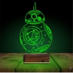 Sw Robot BB8 3D Lamba - Masa Gece Lambası