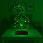 Kedi Kedicik Çocuk Odası 3D Lamba - Masa Gece Lambası