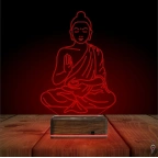 Yoga Buda 3D Lamba - Masa Gece Lambası