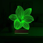Orkide Çiçek 3D Lamba - Masa Gece Lambası