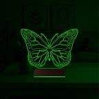 Kelebek 3D Lamba - Masa Gece Lambası