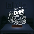 Drift Yarış Arabası 3D Lamba - Masa Gece Lambası