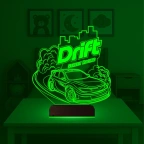 Drift Yarış Arabası 3D Lamba - Masa Gece Lambası