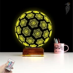 Kar Tanesi 3D Lamba - Masa Gece Lambası