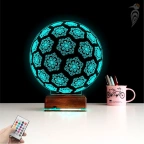 Kar Tanesi 3D Lamba - Masa Gece Lambası