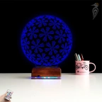 Kar Tanesi 3D Lamba - Masa Gece Lambası