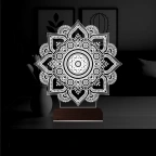 Mandala 3D Lamba - Masa Gece Lambası