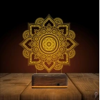Mandala 3D Lamba - Masa Gece Lambası