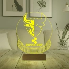 Crypto Ripple Xrp Coin Kripto Finans 3D Lamba - Masa Gece Lambası