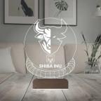 Crypto Shiba Inu Coin Kripto Finans 3D Lamba - Masa Gece Lambası