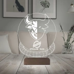 Crypto Stellar Xlm Coin Kripto Finans 3D Lamba - Masa Gece Lambası
