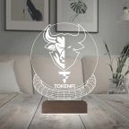 Crypto Tokenfi Coin Kripto Finans 3D Lamba - Masa Gece Lambası
