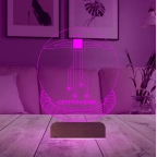 Crypto Miner Mining Madenci Kripto Finans 3D Lamba - Masa Gece Lambası