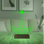Crypto Miner Mining Madenci Kripto Finans 3D Lamba - Masa Gece Lambası