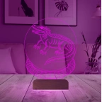Timsah Tasarım 3D Lamba - Masa Gece Lambası
