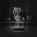 Koç Burcu 3D Lamba - Masa Gece Lambası