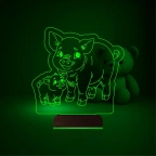 Çocuk Odası Domuz Yavru Domuz 3D Lamba - Masa Gece Lambası