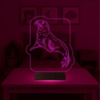 Çocuk Odası Fok 3D Lamba - Masa Gece Lambası