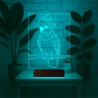 Kakadu Papağan Pet Shop 3D Lamba - Masa Gece Lambası