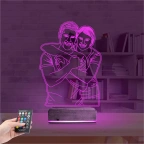Çizim Kişiye Özel Fotoğraflı 3D Lamba - Masa Gece Lambası