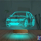 Spor Araba Bmw Kişiye Özel 3D Lamba - Masa Gece Lambası