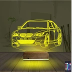 Spor Araba Bmw Kişiye Özel 3D Lamba - Masa Gece Lambası