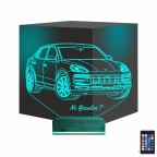 Jeep Phosche Cayanne Kişiye Özel 3D Lamba - Masa Gece Lambası