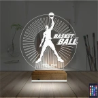 Basketbol Nba Kişiye Özel 3D Lamba - Masa Gece Lambası