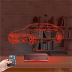Araba Bmw 4.20 Kişiye Özel 3D Lamba - Masa Gece Lambası
