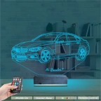 Araba Bmw 4.20 Kişiye Özel 3D Lamba - Masa Gece Lambası