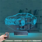 Araba Bmw M8 Kişiye Özel 3D Lamba - Masa Gece Lambası