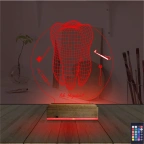 Diş Hekimi Hediye Kişiye Özel 3D Lamba - Masa Gece Lambası