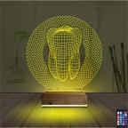 Diş Hekimi Hediye Kişiye Özel 3D Lamba - Masa Gece Lambası