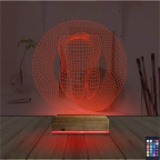 Diş Hekimi Hediye Kişiye Özel 3D Lamba - Masa Gece Lambası